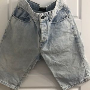 Bershka light wash jean shorts